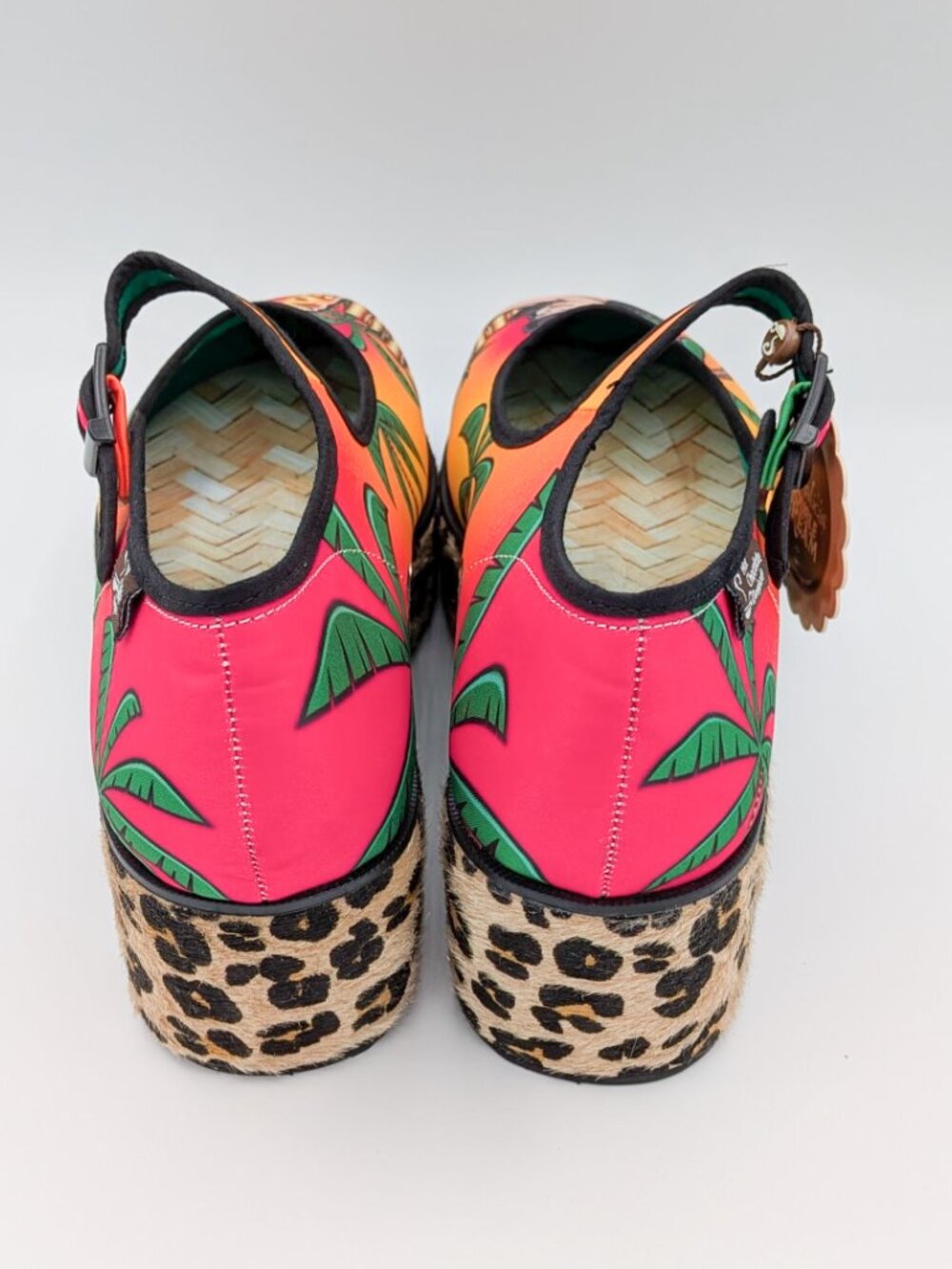 Hot Chocolate Design Chocolaticas Womens 8 Tiki Rockabilly Platform Shoes - NIB - Picture 4 of 7